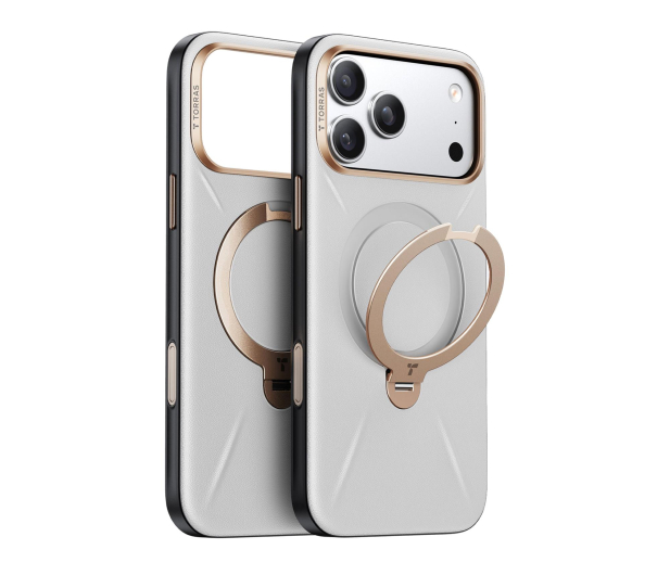 TORRAS QPRO Leather do iPhone 17 Pro (Pearl Grey) - 1483047 - zdjęcie